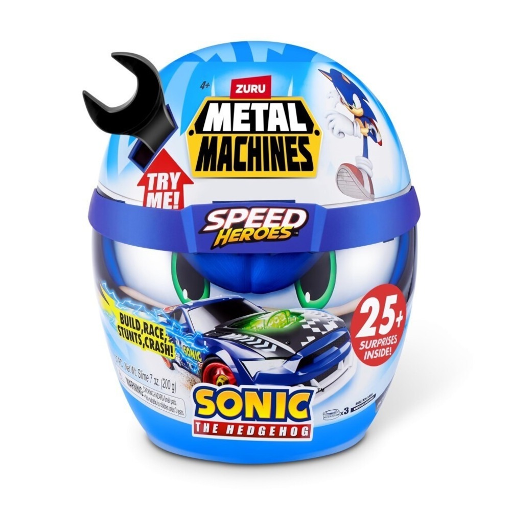 ZURU Metal Machines Speed Heroes Sonic the Hedgehog Toy Kids